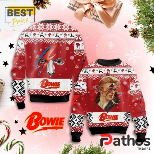 Men’s David Bowie Face Ugly Sweater