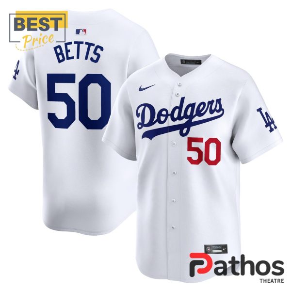 Mookie Betts White Home Jersey