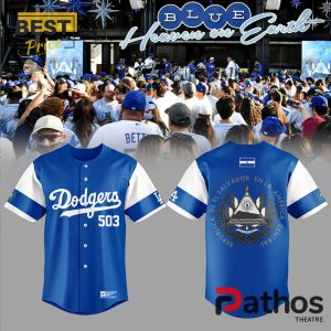 Dodgers Salvadoran Heritage Night Salvador Navy Jersey