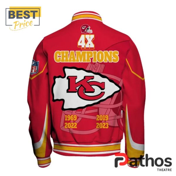 NFL Kansas City Chiefs X4 Super Bowl Baseball Jacket