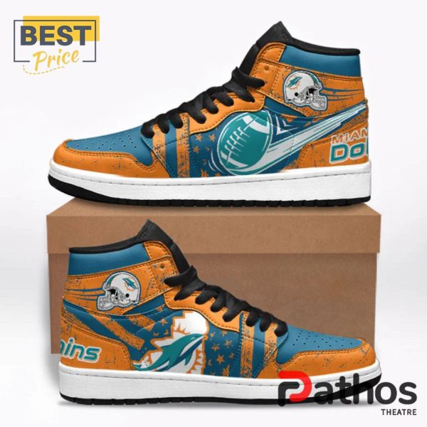 NFL Miami Dolphins Helmets Air Jordan 1 Hightop