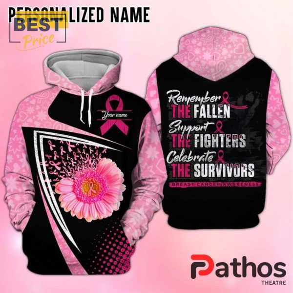 Personalized Breast Cancer Awareness Pink Hoodie