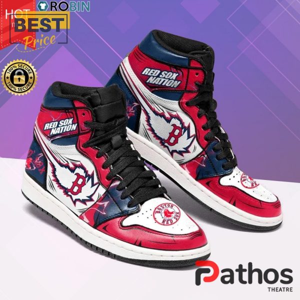 Red Sox Nation Air Jordan 1 Hightop Sneakers