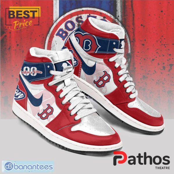 Special Red Sox Nation Air Jordan 1 Hightop Shoes