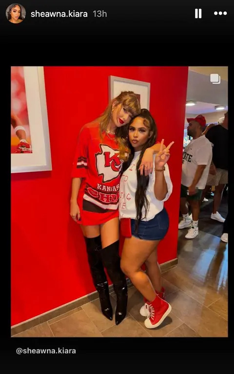 taylor swift at chiefs game