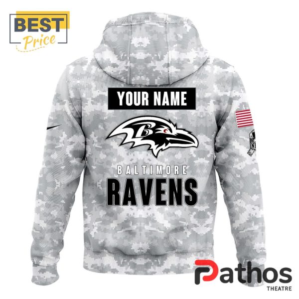 2024 Baltimore Ravens Salute To Service Hoodie, Cap