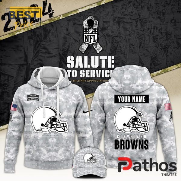 2024 Cleveland Browns Salute To Service Hoodie, Cap