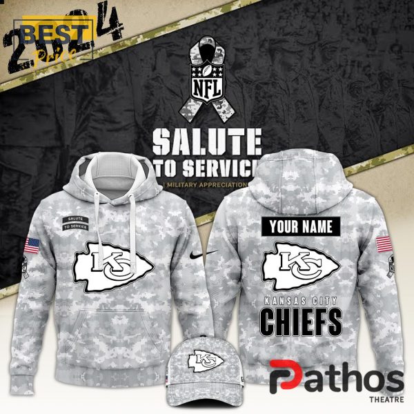 2024 Kansas City Chiefs Salute To Service Hoodie, Cap