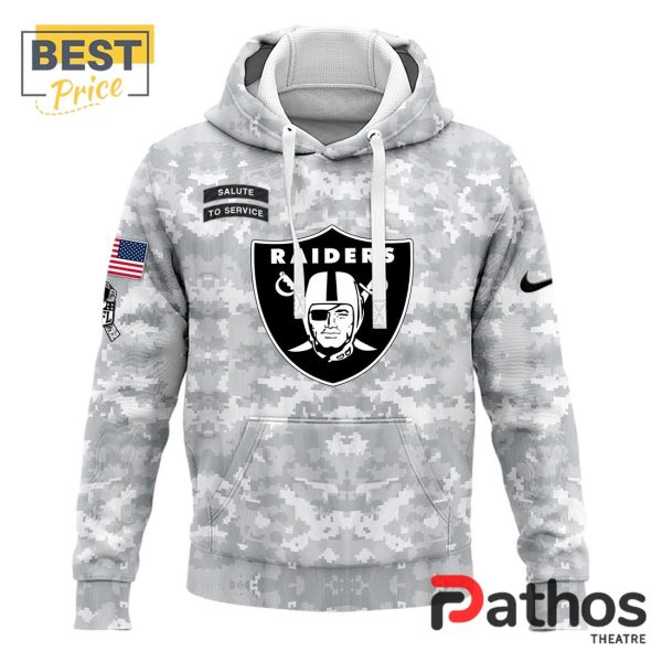 2024 Las Vegas Raiders Salute To Service Hoodie, Cap