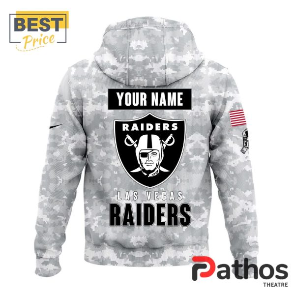 2024 Las Vegas Raiders Salute To Service Hoodie, Cap