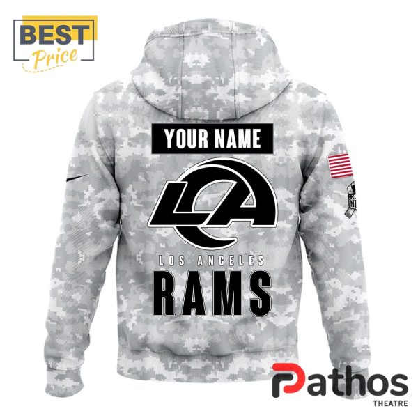 2024 Los Angeles Rams Salute To Service Hoodie, Cap