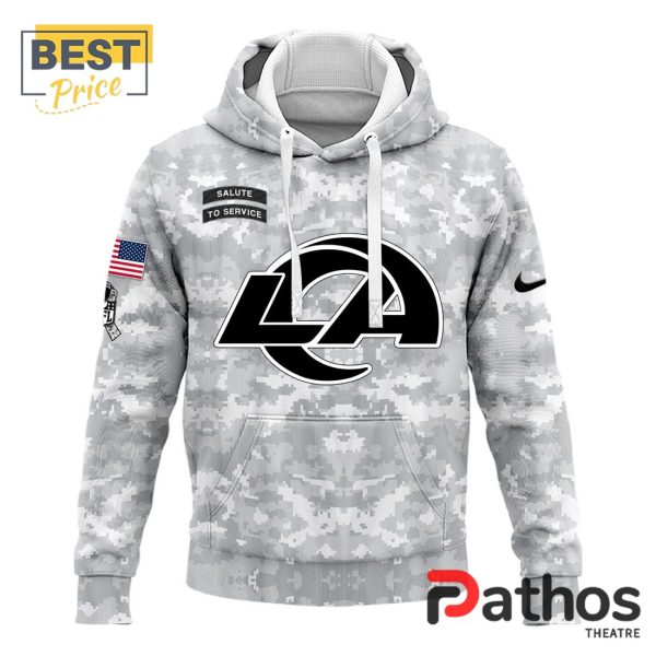 2024 Los Angeles Rams Salute To Service Hoodie, Cap