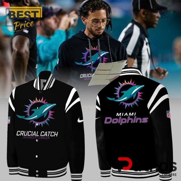 2024 Miami Dolphins Crucial Catch Baseball Jacket