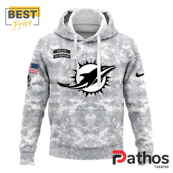 2024 Miami Dolphins Salute To Service Hoodie, Cap