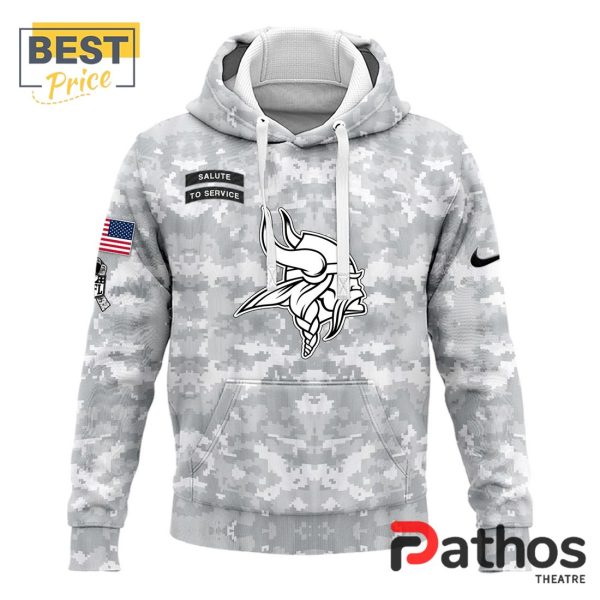 2024 Minnesota Vikings Salute To Service Hoodie, Cap