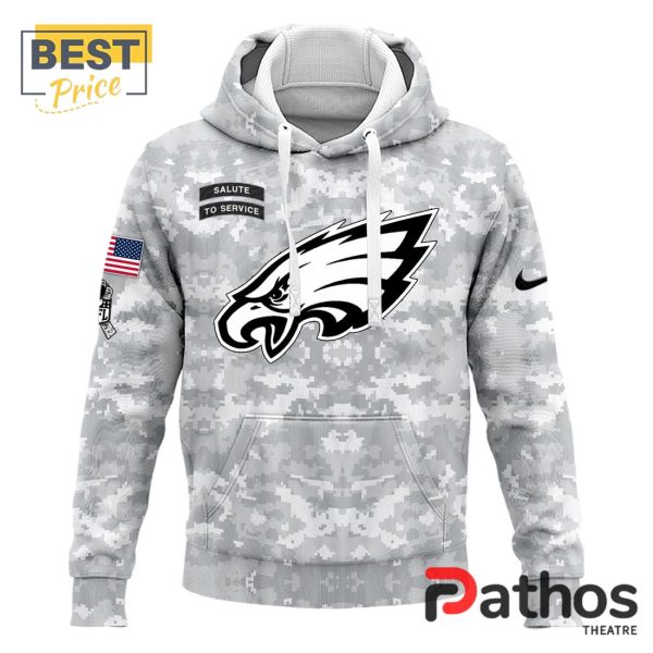 2024 Philadelphia Eagles Salute To Service Hoodie, Cap