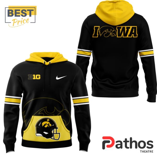 2024 Yellow Iowa Hawkeye Football Pullover Hoodie