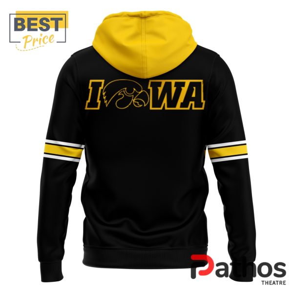 2024 Yellow Iowa Hawkeye Football Pullover Hoodie