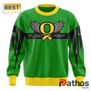 oregon ducks stomp out cancer heroes green sweater 2 V1JqK