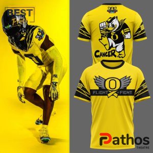 oregon ducks stomp out cancer heroes yellow t shirt cap 1 loMli