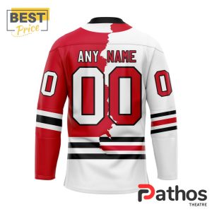 nhl chicago blackhawks custom home mix away hockey jersey 2 zYH1Q