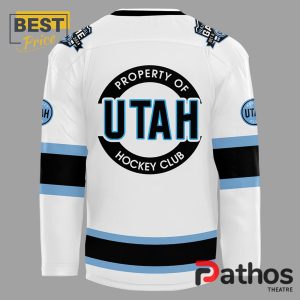 utah hockey club 2024 nhl white hockey jersey 3 P9K3R