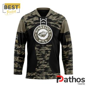 NHL Minnesota Wild Camo Honoring Veterans Hockey Jersey