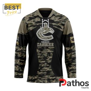 NHL Vancouver Canucks Camo Honoring Veterans Hockey Jersey