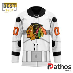 NHL Chicago Blackhawks Custom Star Wars Stormtrooper Hockey Jersey