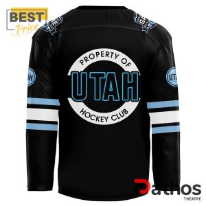 utah hockey club 2024 nhl black hockey jersey 3 1zcrm