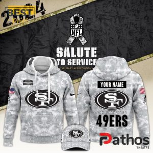 2024 San Francisco 49ers Salute To Service Hoodie, Cap