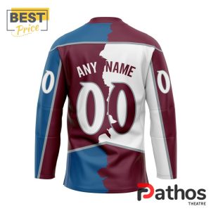 nhl colorado avalanche custom home mix away hockey jersey 2 uuCan