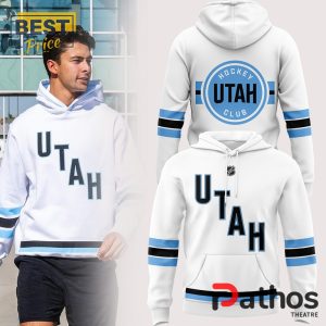 mens utah hockey club nhl white hoodie 2 0TJJs