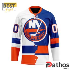 NHL New York Islanders Custom Home Mix Away Hockey Jersey