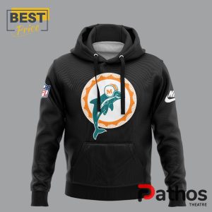 miami dolphins throwback black hoodie 1 QxMKO