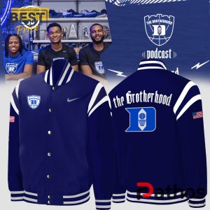 Brotherhood Duke Blue Planet Navy Baseball Jacket