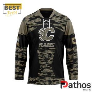 nhl calgary flames camo honoring veterans hockey jersey 1 i66dp