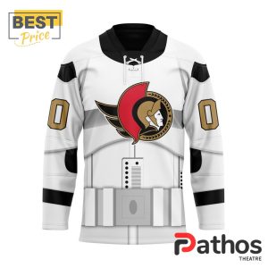 NHL Ottawa Senators Custom Star Wars Stormtrooper Hockey Jersey