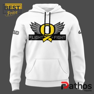 oregon ducks stomp out cancer heroes white hoodie cap 2 XaXbo