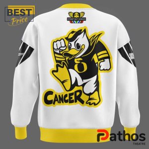 oregon ducks stomp out cancer heroes white sweater 3 XL1Ws