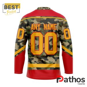 nhl calgary flames camo design hockey jersey 2 JC6U6