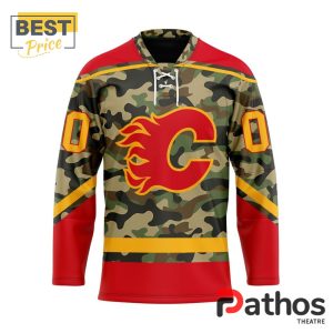 NHL Calgary Flames Camo Design Hockey Jersey