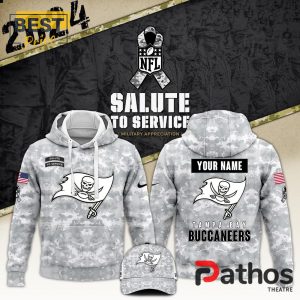 2024 Tampa Bay Buccaneers Salute To Service Hoodie, Cap