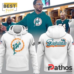 miami dolphins throwback white hoodie 2 N4HkJ