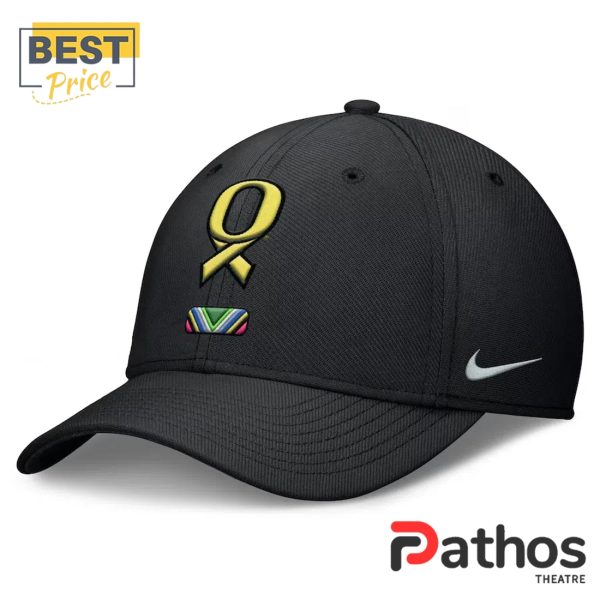 Black Oregon Ducks Club Pullover Hoodie, Cap