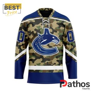 NHL Vancouver Canucks Camo Design Hockey Jersey