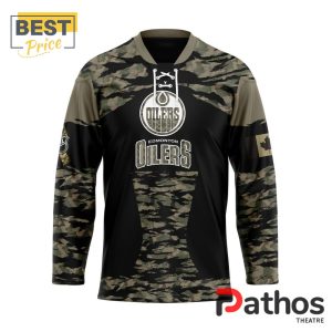 nhl edmonton oilers camo honoring veterans hockey jersey 1 6QccM