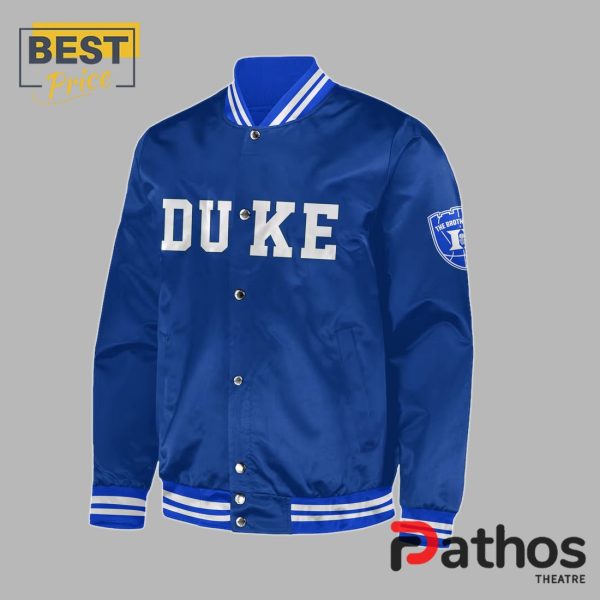 Duke Blue Planet Basketball Fans Baseball Jacket