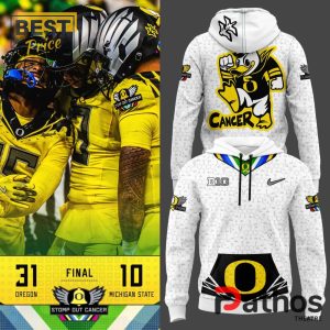 oregon ducks stomp out cancer white hoodie 1 6kGor