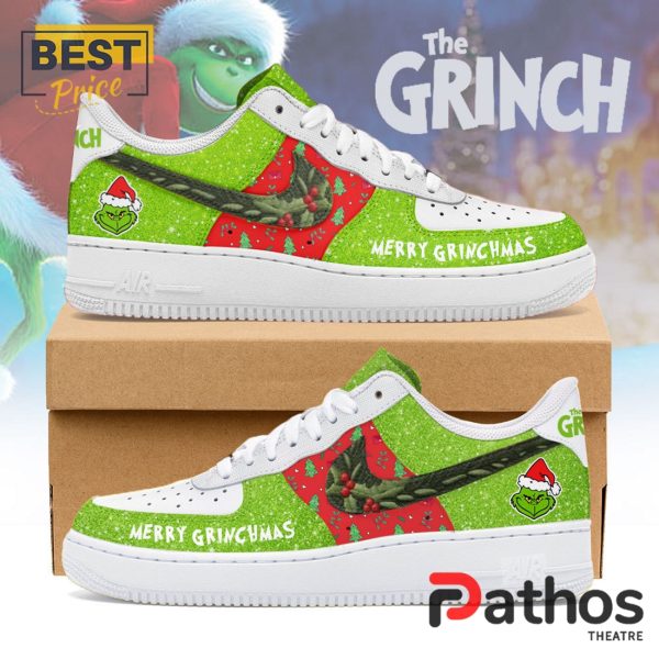 Grinch Christmas Air Force 1 Sneakers